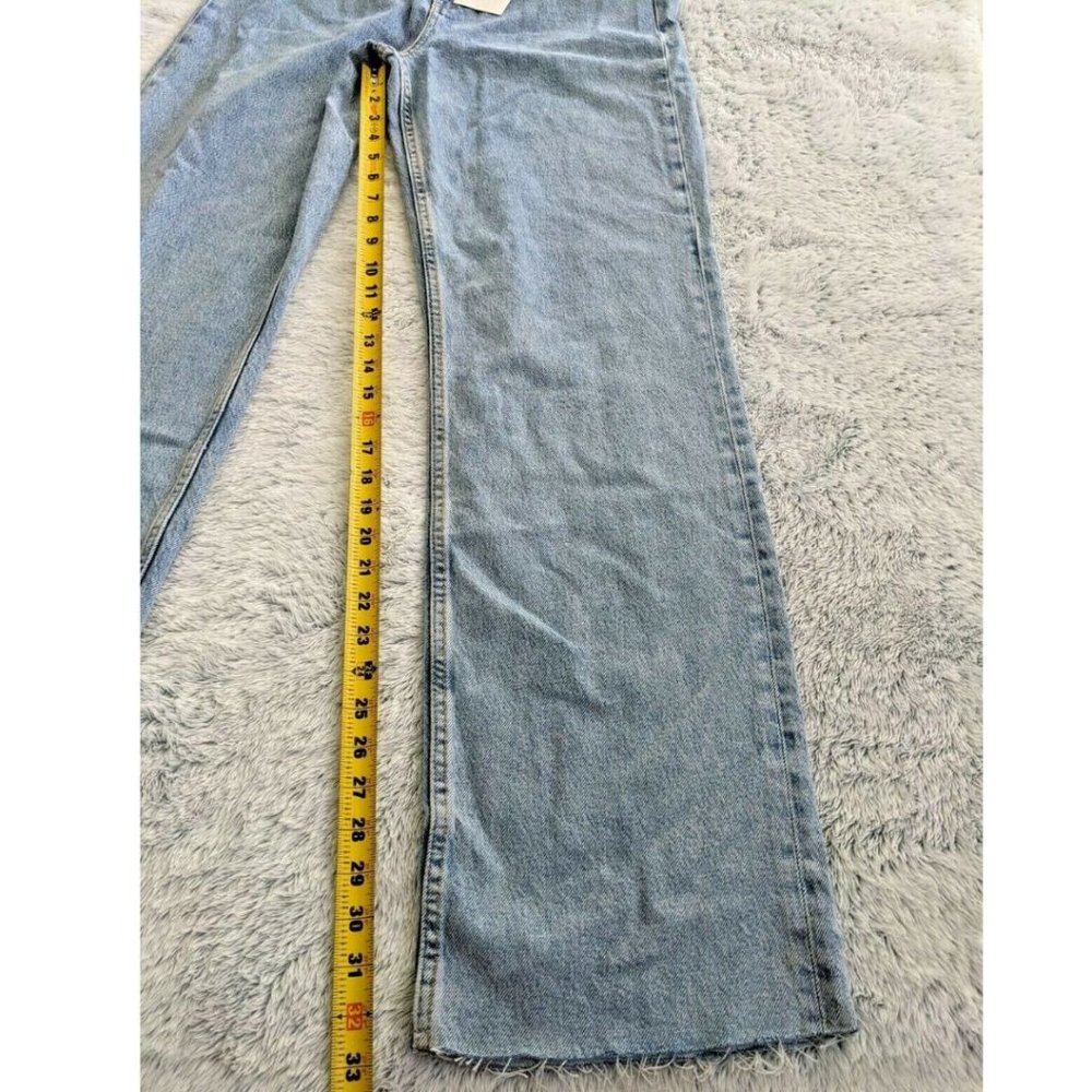 Zara Size US 10 Women The 90's Full Length Jeans in Serenity Blue High Rise NEW - Picture 7 of 12